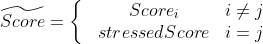 Stressed score construction